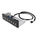 9 Pin to 7 Ports USB 2.0 Hub 5.25 inch CD-ROM Drive Bay CD ROM Front Panel.