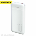 VDENMENV DP36 Power Bank 10000mAh Backup Charger 2 Usb Ports Output Micro Type C Input Compact and Convenient Fast Charging Backup Battery Power Bank.