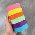 6 Rolls Adhesive Tapes Sticky Ball Tape Colorful Stress Relaxing Sticky Ball for Relaxing Toy Rolling Craft Gifts 1.2cm-10cm. 