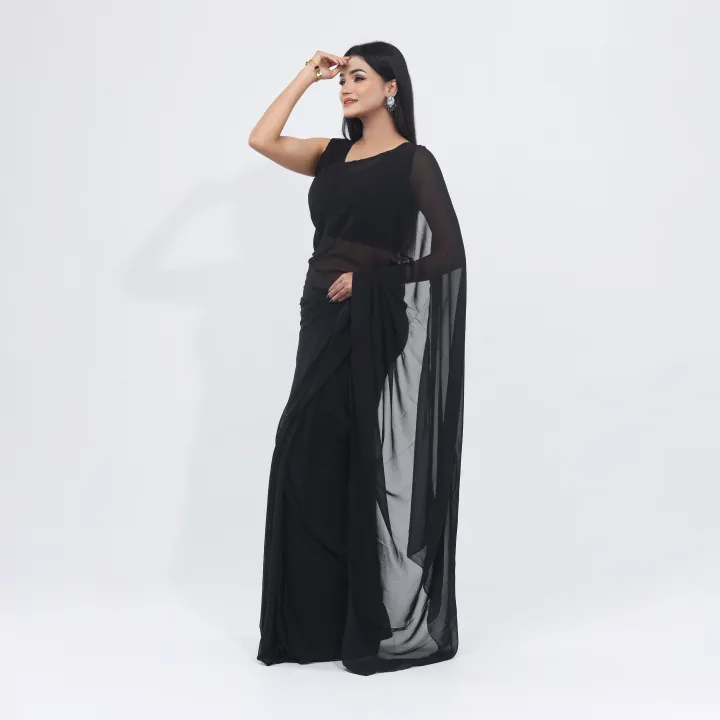 Simple%20Elegance%20Weightless%20Georgette%20Saree%20for%20Women%20-%20Black%20Color%20-%20Suitable%20for%20All%20Season%20and%20Occasions%20-Perfect%20Casual%20Wear%20-%20Image%204