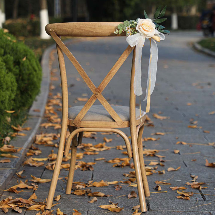 GC%20Wedding%20Decorations,%20Wedding%20Chair%20Decorations%20With%20Artificial%20Open%20Rose,%20Green%20Leaves,%20Handmade%20Chiffon%20Ribbons,%20Wedding%20Flowers%20Decorations%20For%20Ceremony%20-%20Image%205