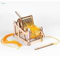 Kids DIY Traditional Wooden Weaving Loom Craft Yarn Hand Knitting Machine. 
