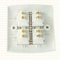 Dosen 4 Gang Switch- VP Series, 10A-250V~ White Color, Heat & Fire resistant, Safe & Gorgious.