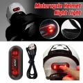 Helmet Light With USB Charging System And Velcro Strip. Safety Signal Light For More Visibility Motorcycle Helmet Tail Light.