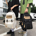 School bag for girls large capacity junior high school students junior high school students korean version of the cool backpack for boys, high school students, college students, backpacks.