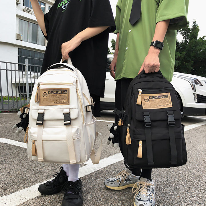 School bag for girls large capacity junior high school students junior high school students korean version of the cool backpack for boys, high school students, college students, backpacks
