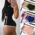 Women Sport Shorts Stretch Waist Casual Shorts Homewear Pants Yoga Hot Pants Mid Waist Beach Wear Running Gym Fitness Pants. 