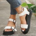 Casual GLADIATOR Summer Modern Sandals for Women 2024 Fasion Solid Rubber Ladies Shoes Ankle Strap Women's Sandals Zapatos.