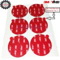VHB Double Sided Foam Tape Adhesive Sticker 50mm Round Round Circle Heavy Duty Mounting Glue Pad for Wall, Car, Home Decor & Gadgets - 1.2mm Thick Heat Resistant High Strength - TechLimb.
