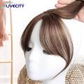 Women Bangs Wig Natural Wispy Clip-in Bangs Hair Extensions for Women 3d French Bangs Fringe Wig Black Brown Side Bangs Hairpieces Buyers' Favorite Styleable Bangs Wig.