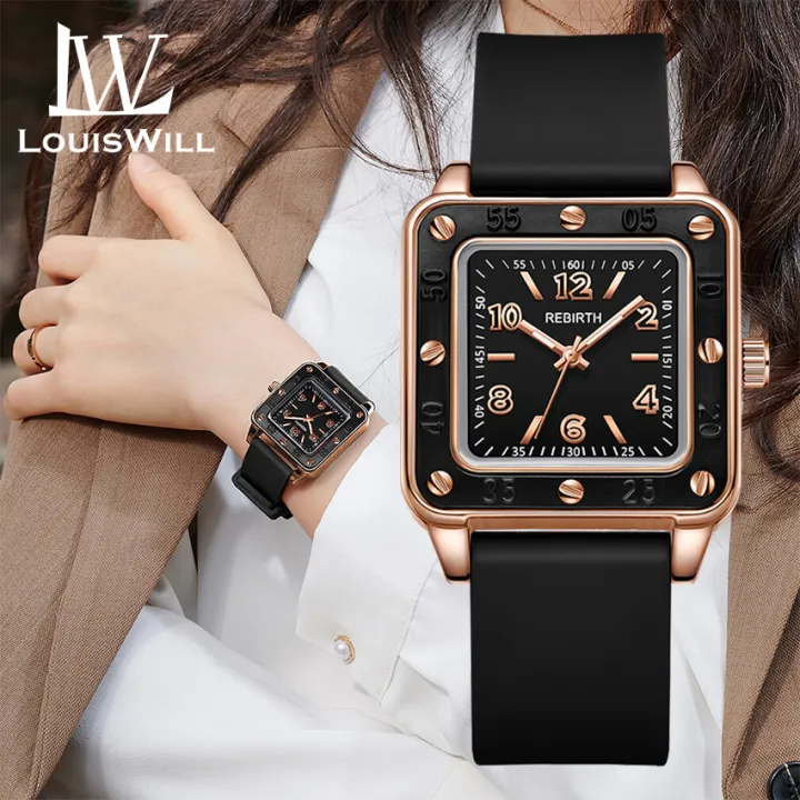 LouisWill%20Women's%20Square%20Watch%20Women's%20Fashion%20Watch%20Waterproof%20Luminous%20Watch%20Silicone%20Tape%20Watch%20Retro%20Quartz%20Watch%20With%20Digital%20Scale%20Ladies%20Watch%20Creative%20Luxury%20Women%20Watch%20-%20Image%202