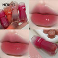 HERORANGE Cute Mushroom Shaped Lip Glaze Long Lasting Moisturizing Water Mirror Lip Gloss Silky Muddy Lip Tint. 