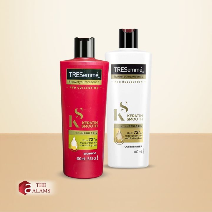 Tresemme Keratin Smooth  Marula Oil Shampoo + Conditioner 400 ml (UAE)