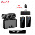 Wireless Lavalier Microphone Noise Cancelling Audio Video Recording for iPhone/iPad/Android/Xiaomi/Samsung Live Game Mic.