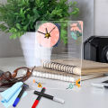 GC Acrylic Calendar With Wall Clock Includes 3 Erasable Markers Anti-sliding Anti-scratch Monthly Weekly Planner (15x20cm/6x7.9inch). 