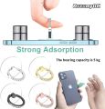 Diamond Cell Phone Ring Holder Stand Transparent Finger Grip Clear 360° Degree Rotation Kickstand Compatible iPhones. 