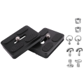 Universal Tripod Quick Release Plate, Plate for DSLR Camera Tripod Ballhead(PU-50).