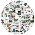 Stickers, Retro Literary Posters, Custom Stickers, Pack Materials, Craft Supplies, Books, Computer Scrapbooks, Stationery, Guitars, Notes, 52pcscosplay.