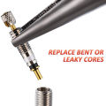 12PCS Presta Valve Brass Core Tool MTB Road Bike Tubes Repair Tire Service Parts Bike Tire Air Valve with Tool.
