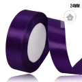 1 inch Ribbon/Fita (birthday decorations, lace, crafts, gifts wrapping) 22 meter roll purple ribbon.