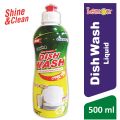 Cleanzy Dish Wash Liquid 500ml ( Buy 1 Get 1 Dishwashing Liquid 250ml Refill Pack Free). 