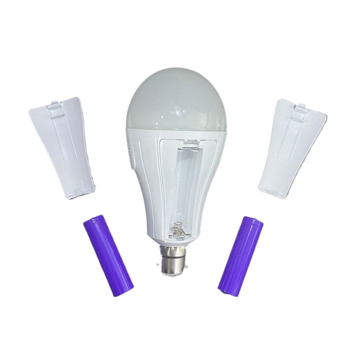 15 Watt ACDC Double Removable Battery System Backup LED ECO Bulb ...