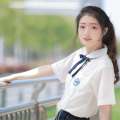 Taiwan Affiliated Middle Genuine Female High School College Style Student Dress White Shirt JK Uniform Set Summer Graduation Season. 