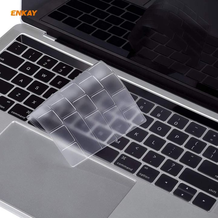 (COD)ENKAY TPU Keyboard Protector Cover for MacBook Pro 13.3 inch A1706 / A1989 / A2159 & Pro 15.4 inch A1707 / A1990 (withTouch Bar) , US Version