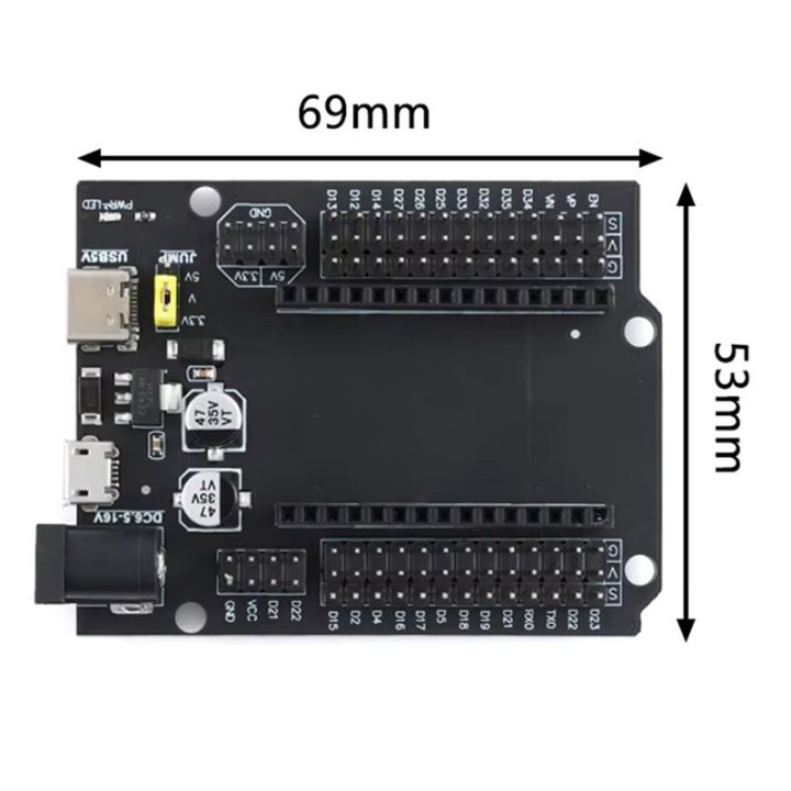 5X -WROOM-32 Expansion Development Board DEVKIT V1 30P Power Board ...