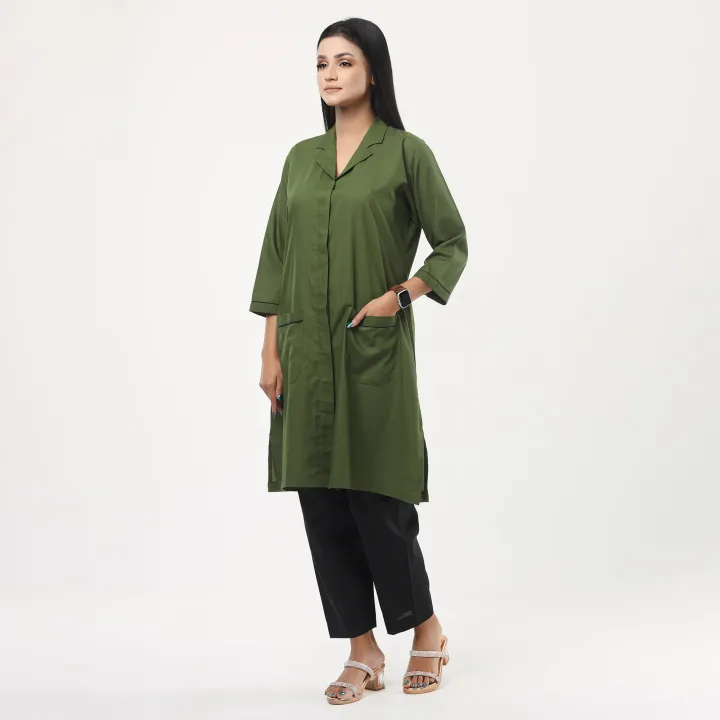 Nursing%20Dress%20Full%20Set%20Made%20by%20Torre%20Febric/Female%20Nursing%20Dress%20Olive%20Color%20With%20Half%20Sleeve%20and%20Three%20quarter%20sleeve/Medical%20Nursing%20Apron%20-%20Image%202