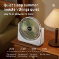 Portable Desktop Electric Fan, Small Electric Fan, Home Office, Outdoor Desk, USB Charging. 