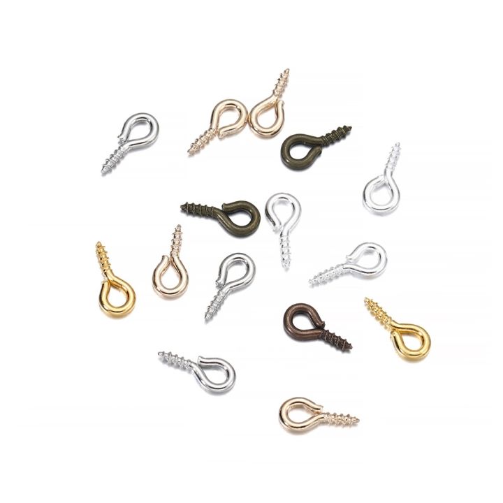200pcs%20Small%20Tiny%20Mini%20Eye%20Pins%20Eyepins%20Hooks%20Eyelets%20Screw%20Threaded%20Gold%20Silver%20Clasps%20Hooks%20Jewelry%20Findings%20For%20Making%20DIY%20-%20Image%208