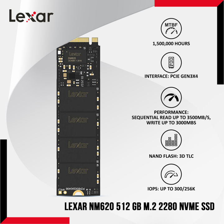 Lexar%20NM620%20512GB%20M.2%202280%20NVMe%20SSD%20with%20NVMe%201.4%20Standard%20-%20PCle%20Gen%203x4%20Interface%20-%20Impressive%20Transfer%20Speed%20-%20Image%203