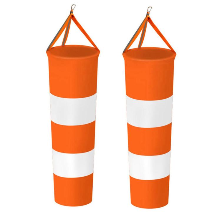 2X  Outdoor Aviation Windsock Bag Rip-Stop Wind Measurement Weather Belt Wind Monitoring Toy Kite 80CM(null)