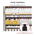 Tuya WiFi Smart Home Energy Monitor 2.4GHZ Smart Energy Meter Single Phase Consumption Monitor with 2 Clamp-02#.