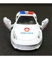Random Color Car RED / WHITE  Kids Alloy Die Cast Full Metal 1:32 Scale Rescue Toy Cars Heavy Metal With Siren Music LED Lights Push & Pull Toys. 