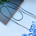 Black Korea Cord Chain String Necklace.