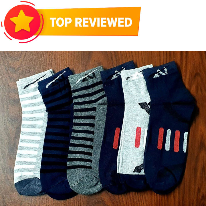 Comfortable Cotton Socks for Mens 6 PAIRS COMBO S601