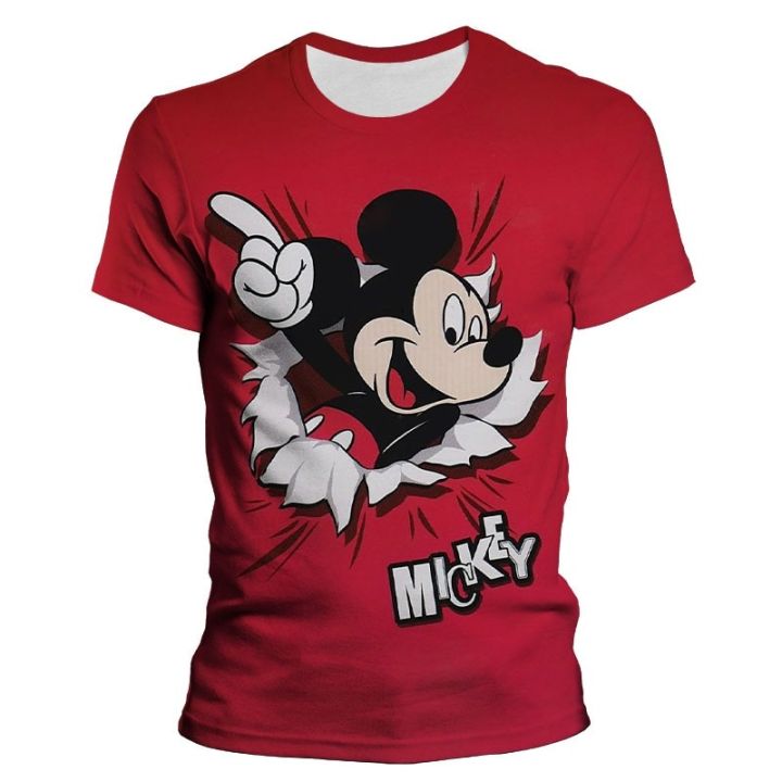Disney%20Mickey%20Mouse%20Mickey%20Cartoon%203D%20Printing%20Harajuku%20Style%20Men's%20T-shirt%20Men's%20Oversized%20T-shirt%20Loose%20Ton%20Children's%20T-shirt%20-%20Image%207