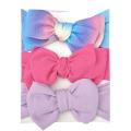 3 Pcs/Set Baby Girl Headband Elastic Bows Newborn Headbands Hair Band For Girls Print Kids Turban Baby Hair Accessories. 