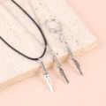 Anime Jujutsu Kaisen Fushiguro Toji Sword Necklace Spear Of Tianri Knife Pendant Cosplay Necklaces For Unisex Choker Jewelry.