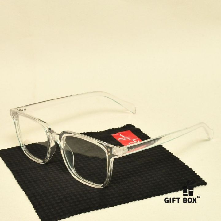 New Men Fashion Eyeglasses Best glasses Reading Classic Design New Transparent glass Best Premium Quality Man Endgame Cutout White -Eyeglass Glass Latest Trends Eye Glass Frame Unisex Reading glasses