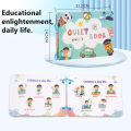 Quiet Book Educational Activity Toys Kids Repeatedly Busy Card Paste Matching Puzzle Books Cognition Baby Montessori Game MuXiaRe. 