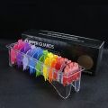 10Pcs Hair Clipper Limit Comb Guide Limit Comb Trimmer Guards Attachment 3-25mm Universal Professional Hair Trimmers Colorful.
