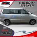 TOYOTA NOAH body sticker car vinyl sticker car graphics decals car side decals and graphics CAR STICKER GHURNI BLUE. 