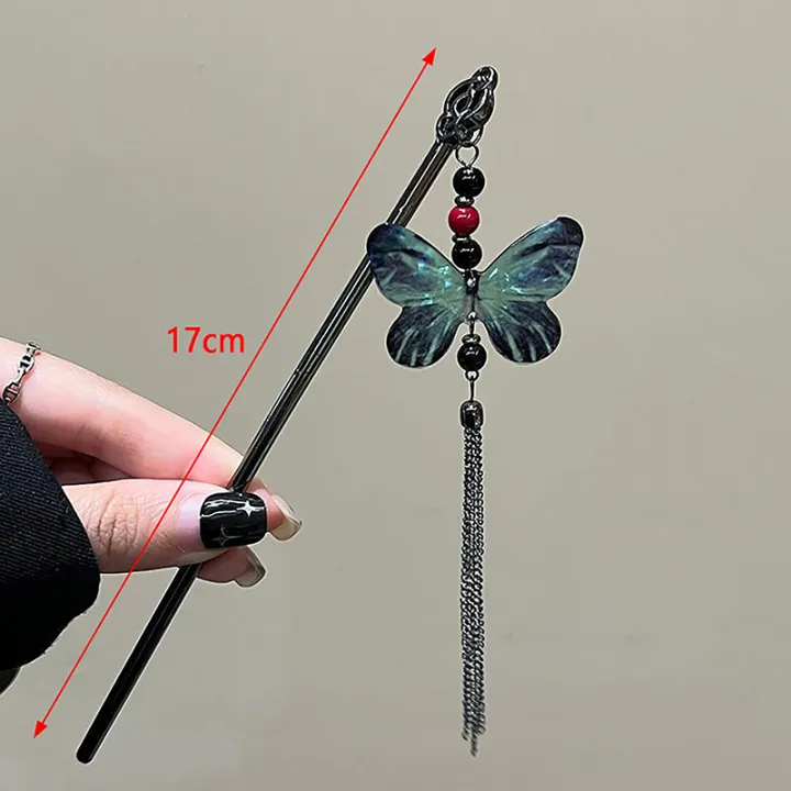 Retro%20Elegant%20Ancient%20Style%20Butterfly%20Tassel%20Hair%20Stick%20For%20Women%20Girls%20Classical%20Hairpin%20Chinese%20Cheongsam%20Hair%20Accessories%20-%20Image%202