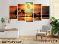 5Pcs In 1 Set Wall Canvas Art Ready to Hang for Living Room or Bedroom Home Decoration On Wall Canvas Painting Wall. 