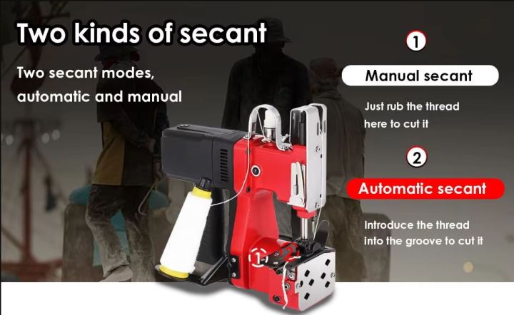 Electric Bag Sewing Machine Industrial Handheld Bag Closer Closing Stitcher GK9-820