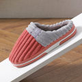 Women Winter Slippers Female Push Thick Bottom Home Cotton Shoes Lady Non-Slip Comfortable Indoors Flats Women's Footwear. 