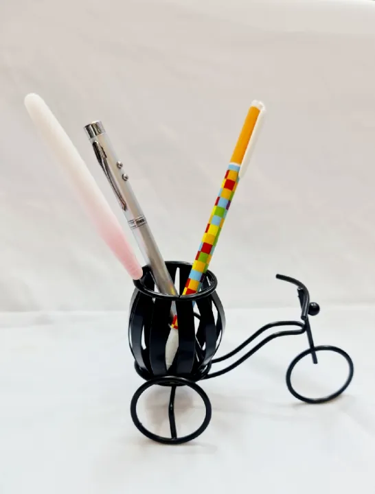 Rickshaw%20Style%20Smart%20Steel%20Small%20Pen%20Box%20Holder%20%20Beautiful%20Office%20PAN%20STAND%20BLACK%20-%20Image%204